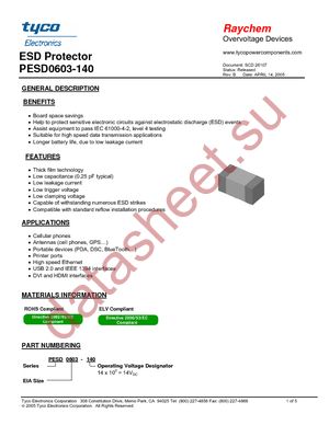 PESD0603-240 datasheet  